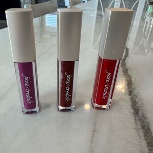Jane Iredale High Impact Lip Glaze Trio - Juicy, Cherry Noir, Siren